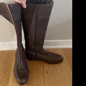Anne Klein Brown Leather Riding Boots